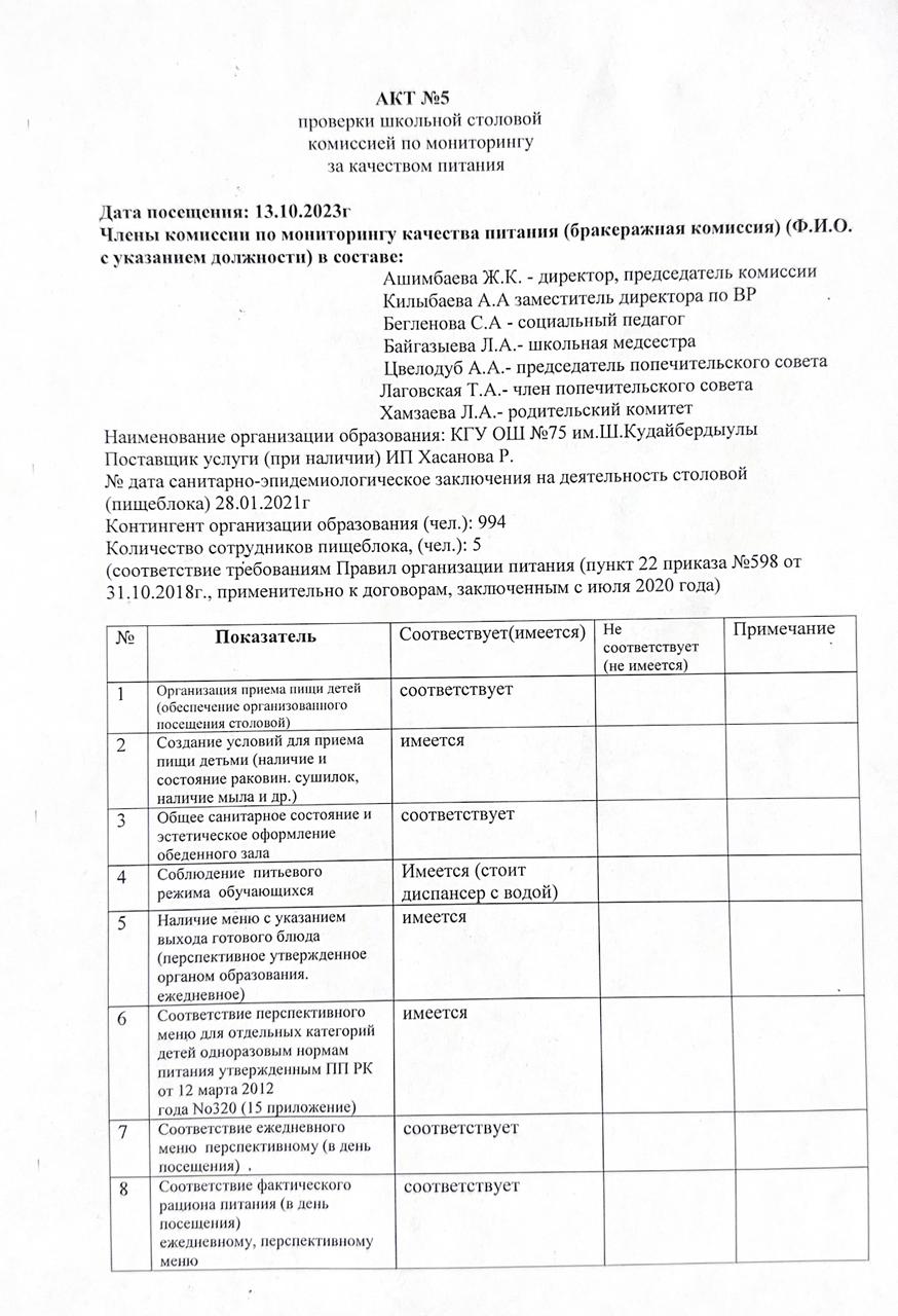 Акт №5